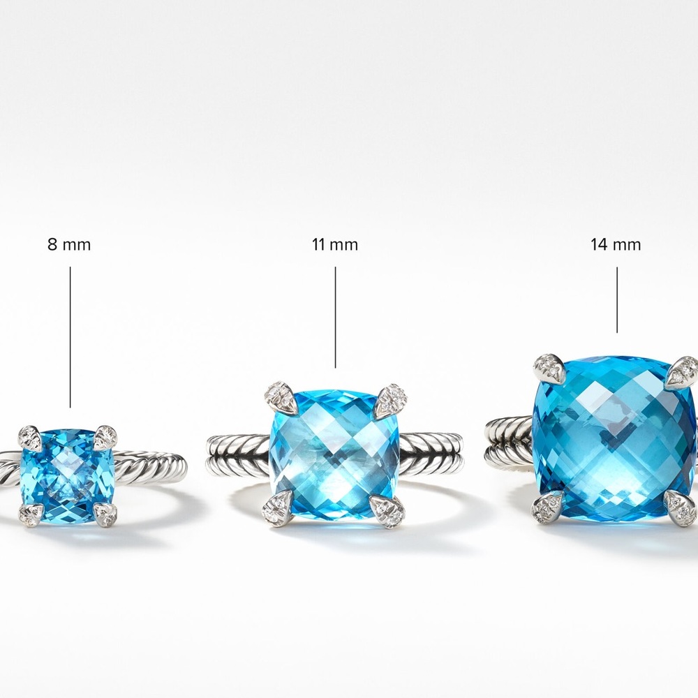 David Yurman Chatelaine® Ring with Lemon Citrine and Pavé Diamonds - Picture 14 of 14